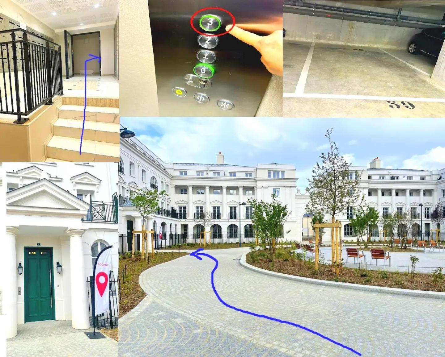 Le Cartier Appt F3, 7mn Disneyland, Parking,terrace * Serris