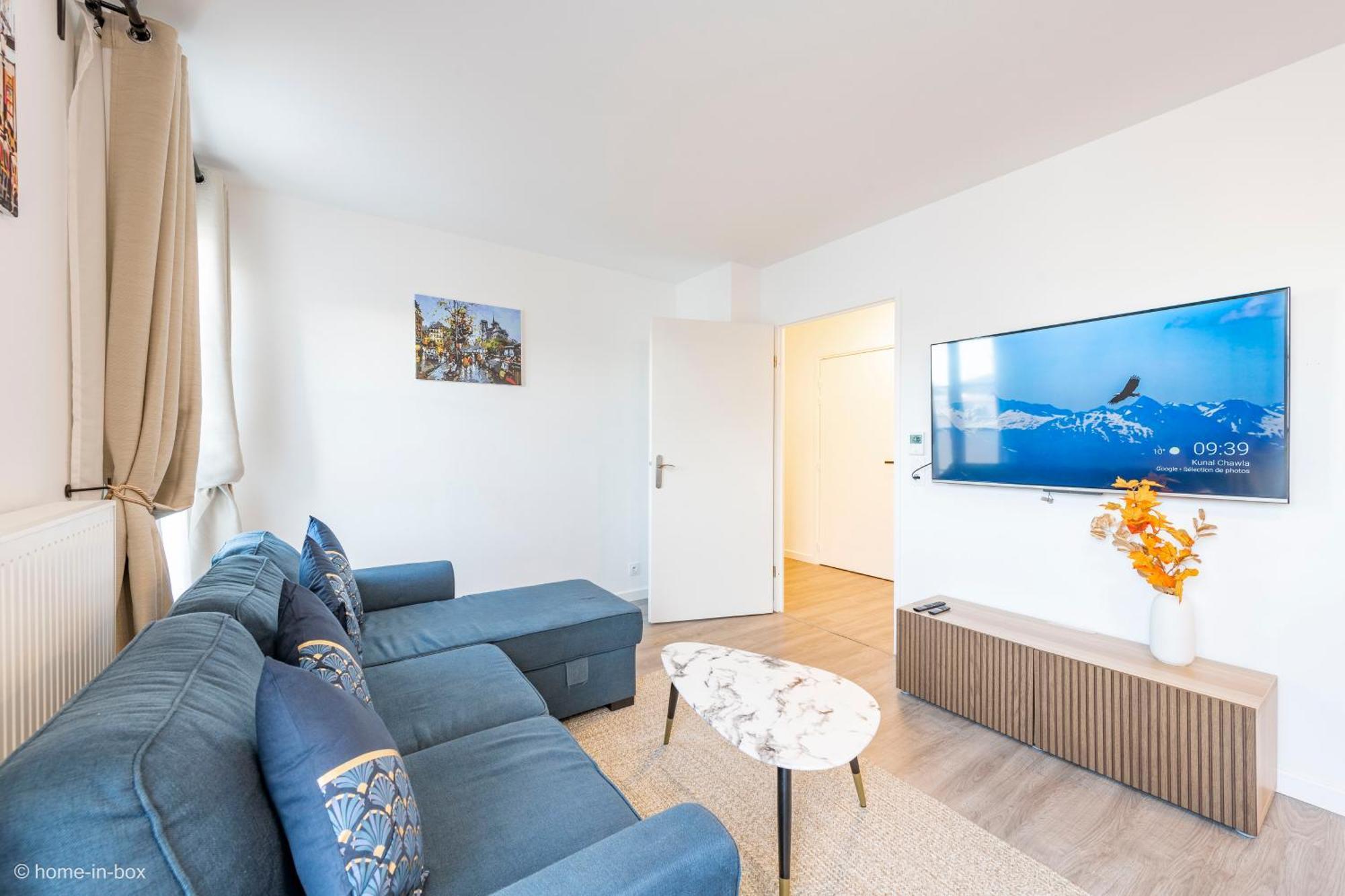Apartment Le Cartier Appt F3, 7mn Disneyland, Parking,terrace