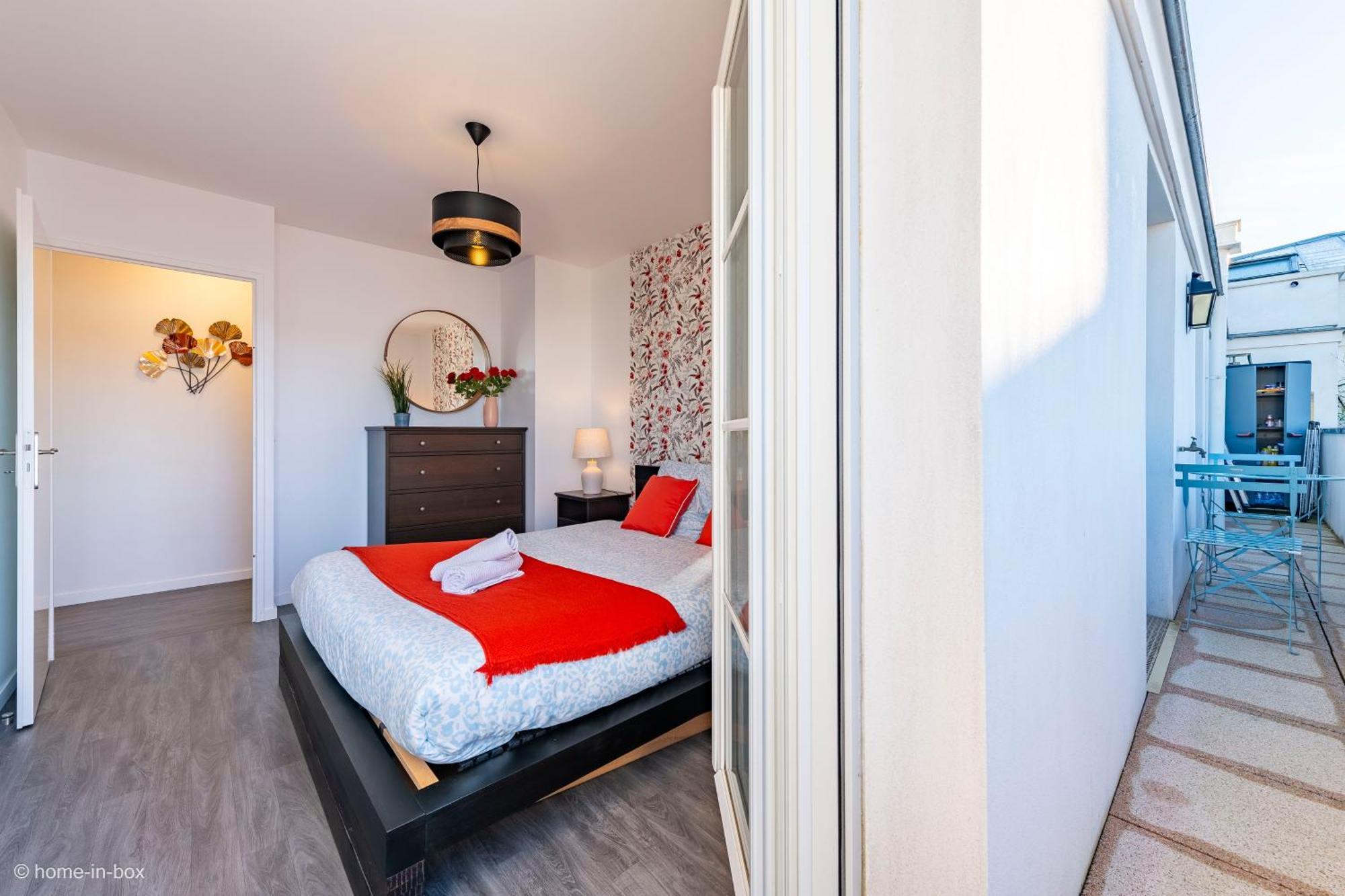 Le Cartier Appt F3, 7mn Disneyland, Parking,terrace Apartment