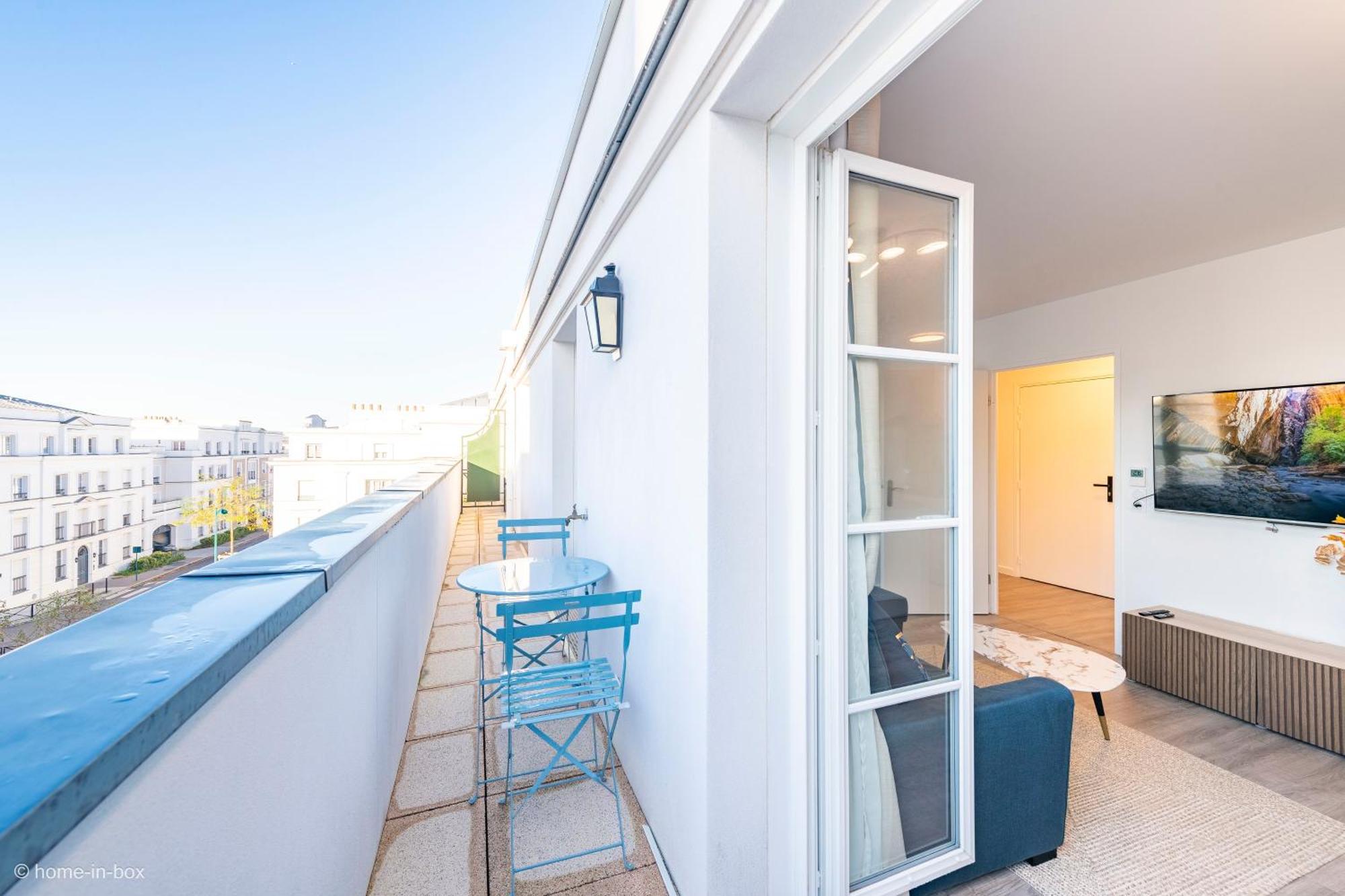 Apartment Le Cartier Appt F3, 7mn Disneyland, Parking,terrace *
