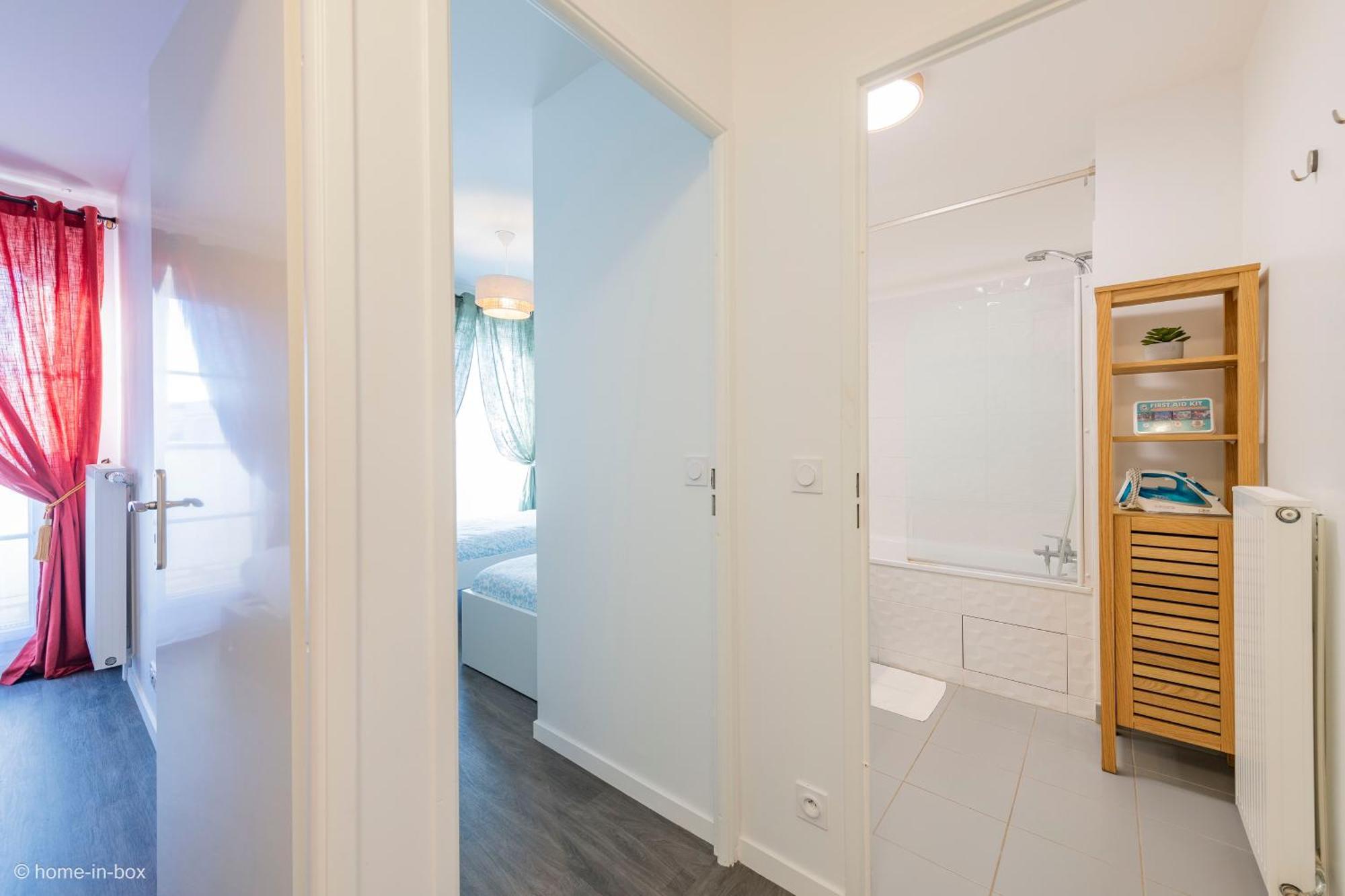 Le Cartier Appt F3, 7mn Disneyland, Parking,terrace Apartment Serris
