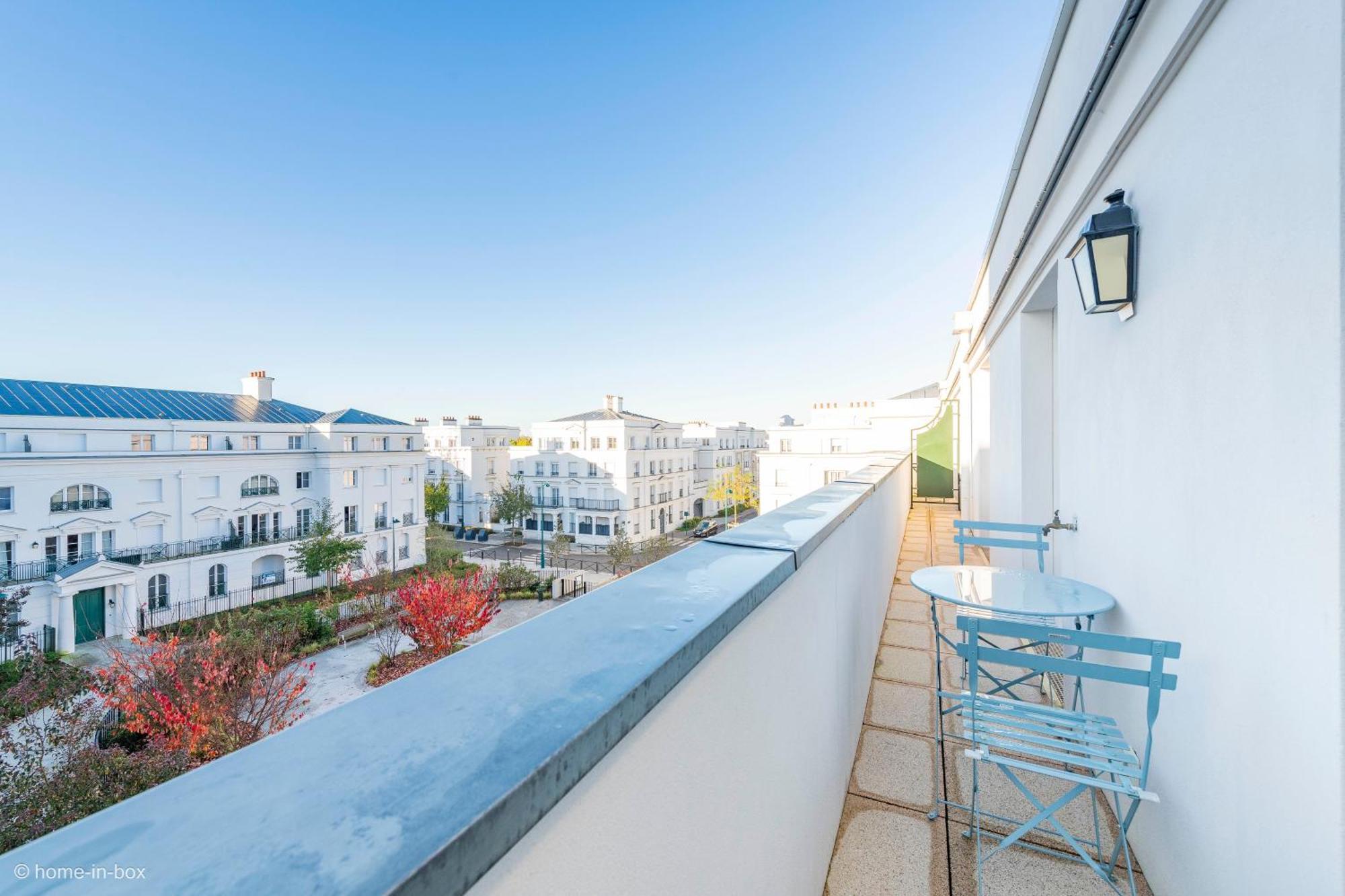 Le Cartier Appt F3, 7mn Disneyland, Parking,terrace Serris