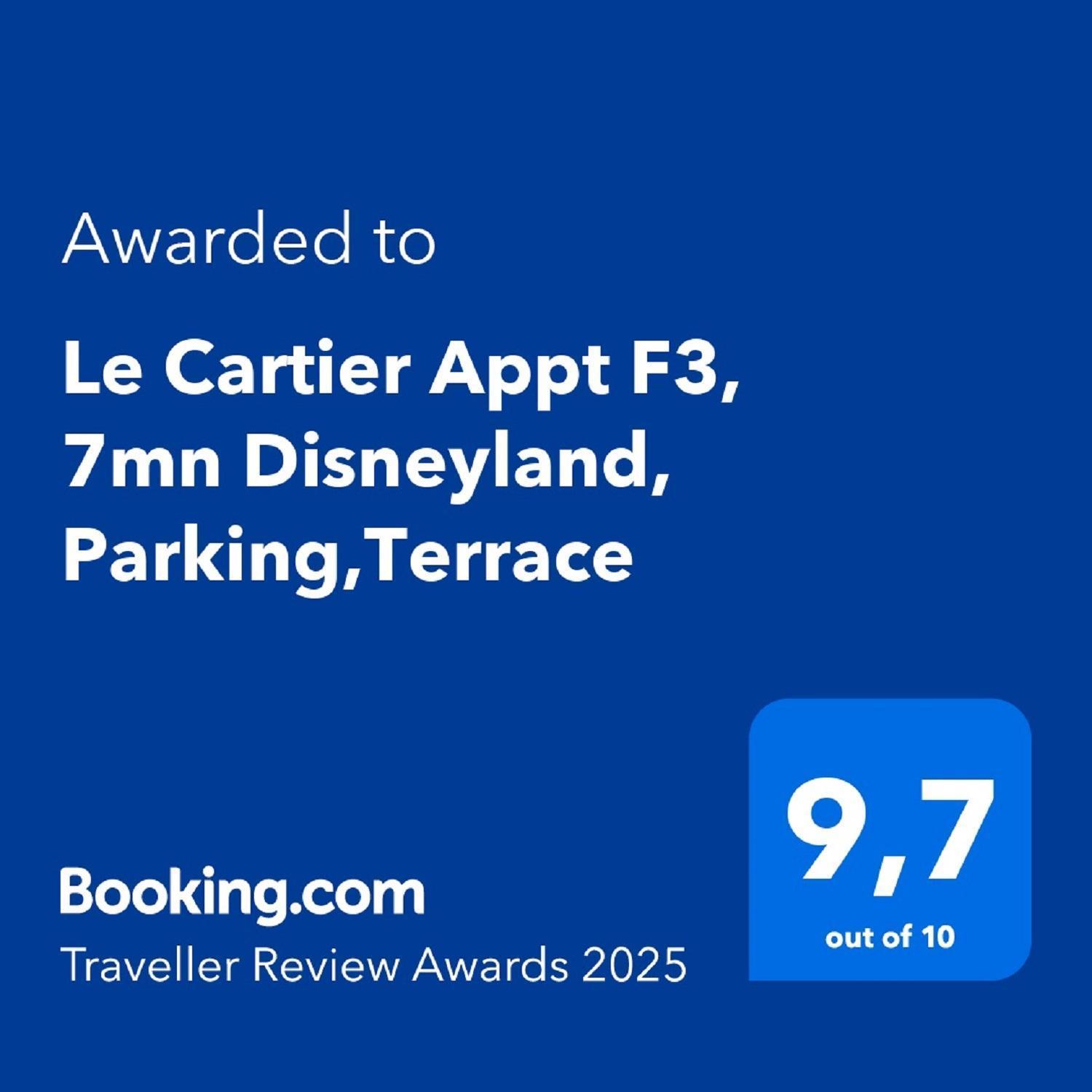 Le Cartier Appt F3, 7mn Disneyland, Parking,terrace Apartment